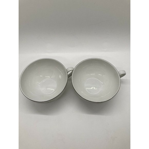 Set 2 Vita Craft Greenbriar Tree Minimalist Fine China Tea Cups Bavaria Germany - Picture 3 of 5
